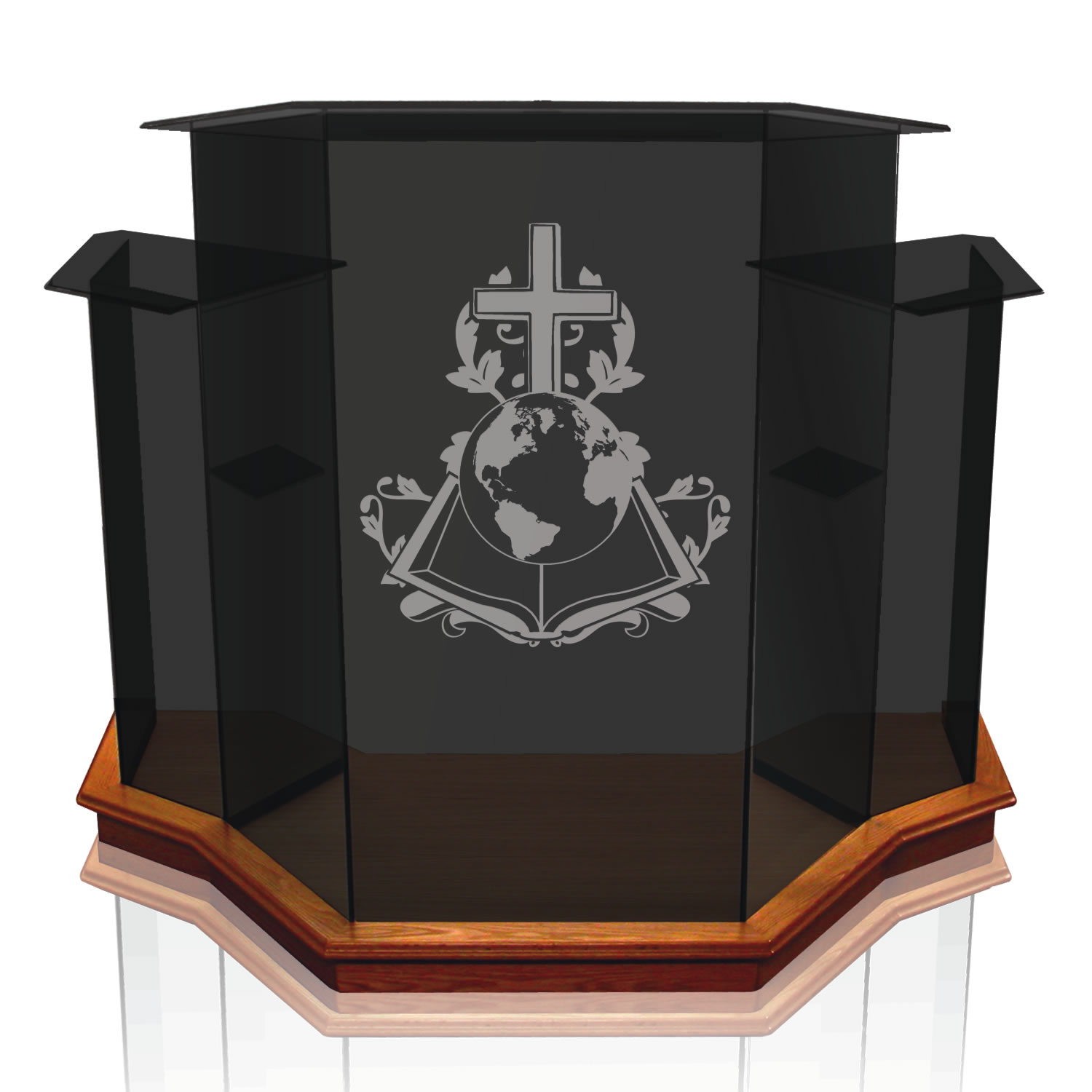Winged Pulpit  - Tinted  Glass